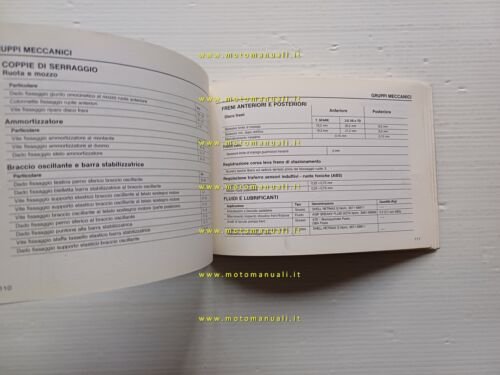 Alfa Romeo 164 modelli 1987 manuale officina caratteristiche prescriz. tecniche
