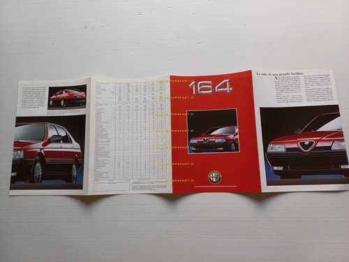 Alfa Romeo 164 modelli 1994 depliant italiano originale