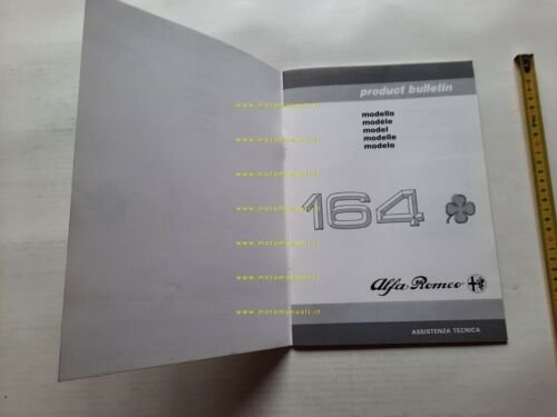 Alfa Romeo 164 Quadrifoglio 1990 Product Bulletin no depliant brochure