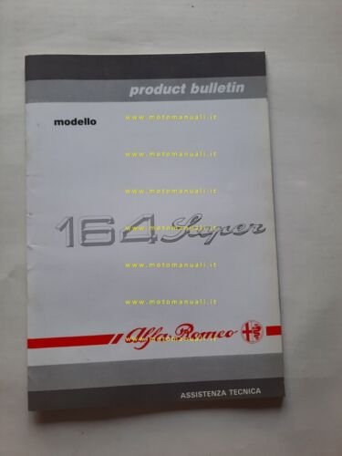 Alfa Romeo 164 Super 1992 Product Bulletin manuale no depliant