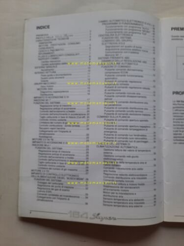 Alfa Romeo 164 Super 1992 Product Bulletin manuale no depliant