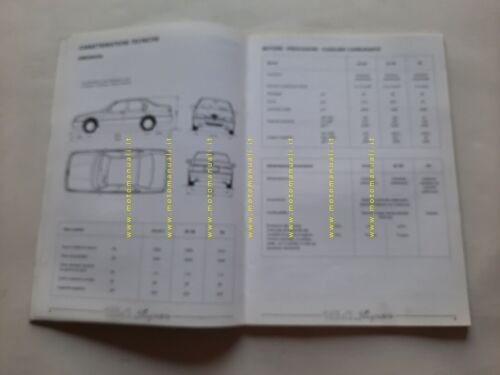 Alfa Romeo 164 Super 1992 Product Bulletin manuale no depliant