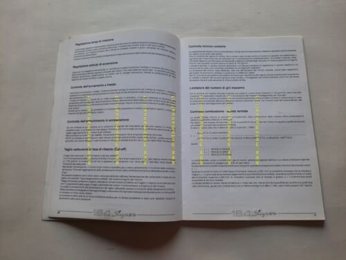 Alfa Romeo 164 Super 1992 Product Bulletin manuale no depliant