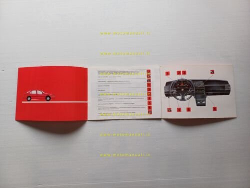 Alfa Romeo 164 Super Informazioni Pronto Impiego 1992 ALLEGATO manuale …
