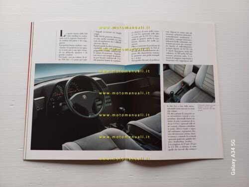 Alfa Romeo 164 tutti modelli 1987 depliant originale italiano