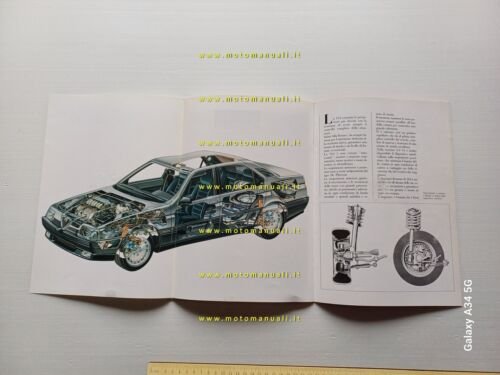 Alfa Romeo 164 tutti modelli 1987 depliant originale italiano