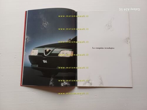 Alfa Romeo 164 tutti modelli 1987 depliant originale italiano