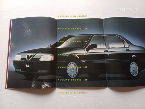 Alfa Romeo 164 tutti modelli 1987 depliant originale italiano