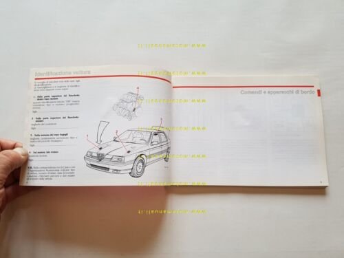 Alfa Romeo 164 V6 TURBO 1990 manuale uso manutenzione libretto …