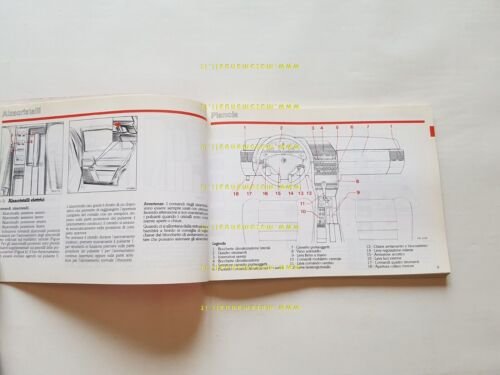 Alfa Romeo 164 V6 TURBO 1990 manuale uso manutenzione libretto …