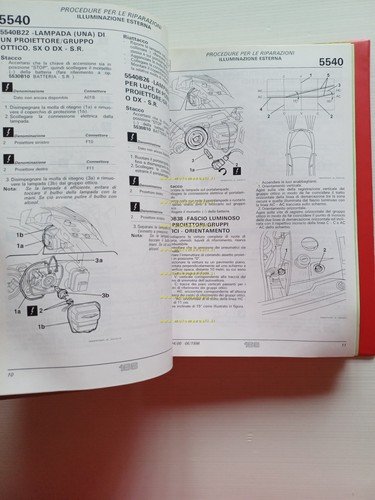 Alfa Romeo 166 1998-99 manuale officina originale Procedure Riparazioni vol. …