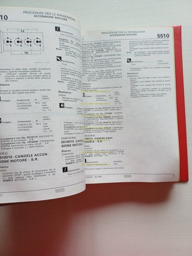 Alfa Romeo 166 1998-99 manuale officina originale Procedure Riparazioni vol. …