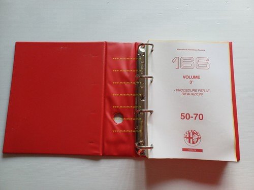 Alfa Romeo 166 1998-99 manuale officina originale Procedure Riparazioni vol. …