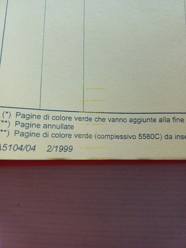 Alfa Romeo 166 1998-99 manuale officina originale Procedure Riparazioni vol. …