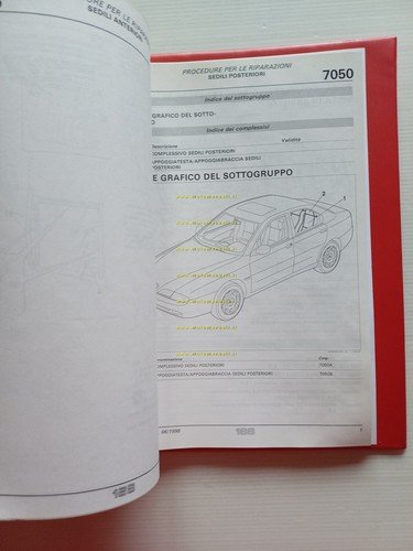 Alfa Romeo 166 1998-99 manuale officina originale Procedure Riparazioni vol. …