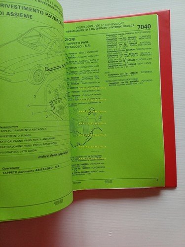 Alfa Romeo 166 1998-99 manuale officina originale Procedure Riparazioni vol. …