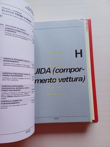 Alfa Romeo 166 1998 manuale officina Descrizioni - Dati Tecnici …