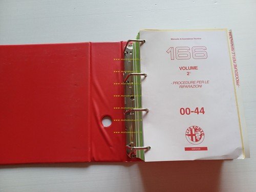 Alfa Romeo 166 1998 manuale officina procedure per riparazioni originale …