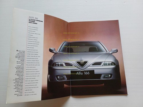 Alfa Romeo 166 modelli 1999 depliant italiano originale
