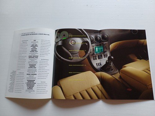 Alfa Romeo 166 modelli 1999 depliant italiano originale