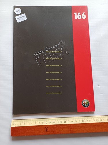 Alfa Romeo 166 presentazione anteprima 1998 cartella stampa originale