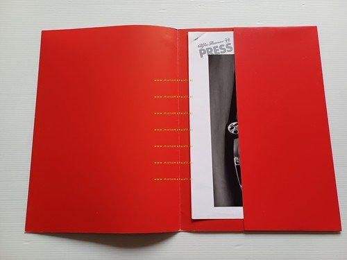 Alfa Romeo 166 presentazione anteprima 1998 cartella stampa originale