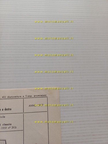 Alfa Romeo 1750 Berlina 105.48 1967 scheda omologazione DGM Motorizz. …