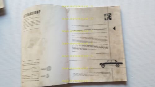 Alfa Romeo 1750 Berlina 1968 manuale uso manutenzione libretto originale