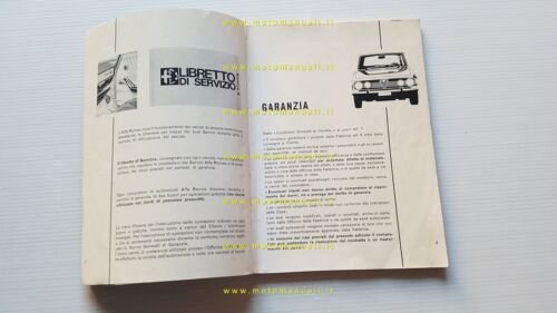 Alfa Romeo 1750 Berlina 1968 manuale uso manutenzione libretto originale