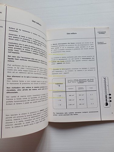 Alfa Romeo 1750 Berlina 1970 manuale uso manutenzione libretto originale