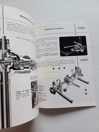 Alfa Romeo 1750 Berlina 1970 manuale uso manutenzione libretto originale