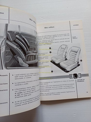 Alfa Romeo 1750 GT Veloce 1970 manuale uso manutenzione libretto …