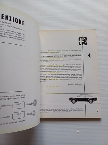 Alfa Romeo 1750 GT Veloce 1970 manuale uso manutenzione libretto …