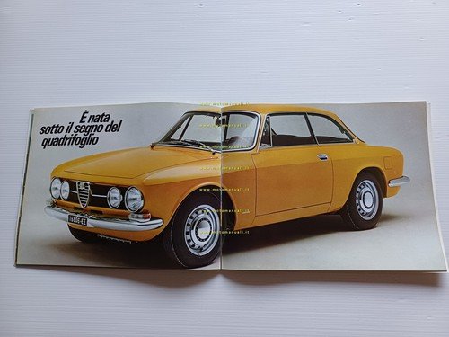 Alfa Romeo 1750 GT Veloce depliant originale italiano