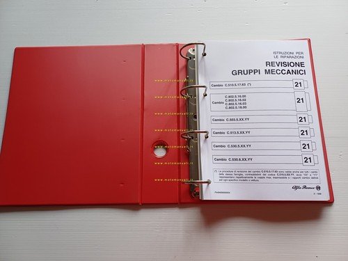 Alfa Romeo 1994-98 manuale officina Revisione Cambio Differenziale Tutti Modelli