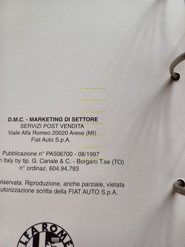 Alfa Romeo 1997-98 manuale officina Cambio Riparazioni al Banco Tutti …