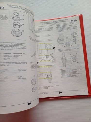 Alfa Romeo 1997-98 manuale officina Cambio Riparazioni al Banco Tutti …