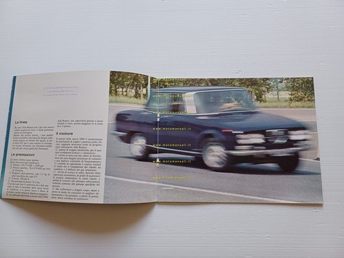 Alfa Romeo 2000 1971 Berlina depliant italiano originale