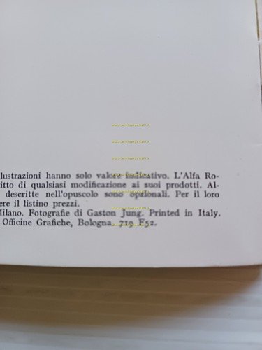 Alfa Romeo 2000 Berlina 1971 depliant italiano originale