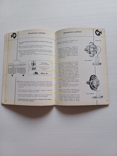 Alfa Romeo 2000 Berlina 1972 manuale uso manutenzione originale