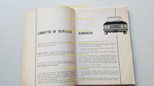 Alfa Romeo 2000 Berlina 1973 manuale uso manutenzione libretto originale