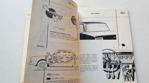 Alfa Romeo 2000 Berlina 1973 manuale uso manutenzione libretto originale