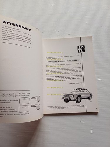 Alfa Romeo 2000 GT Veloce 1971 manuale uso manutenzione libretto …