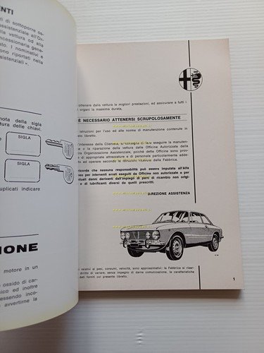 Alfa Romeo 2000 GT Veloce 1973 manuale uso manutenzione libretto …