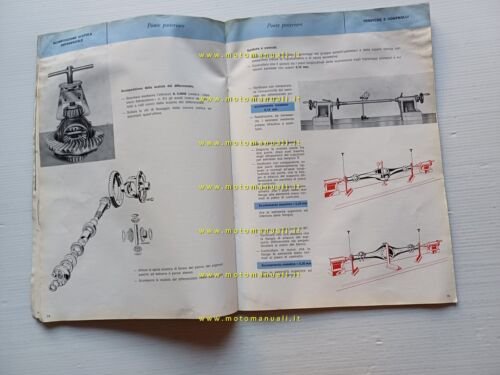 Alfa Romeo 2000-Spider-Sprint manuale officina trasmissione - sospensioni 1962