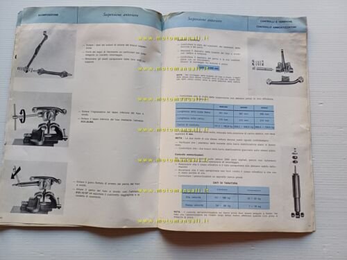Alfa Romeo 2000-Spider-Sprint manuale officina trasmissione - sospensioni 1962