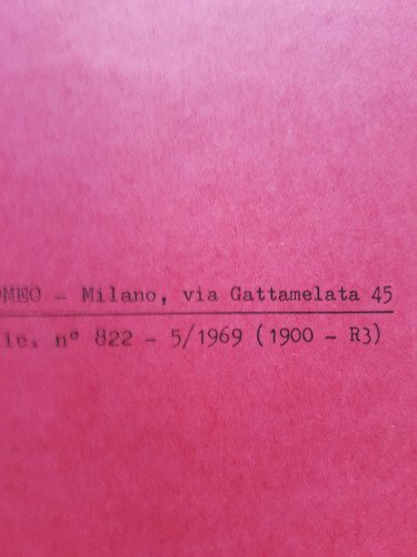 Alfa Romeo 2600 - Spider - Sprint 1969 manuale officina …