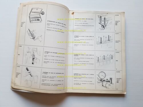 Alfa Romeo 2600 2000 Giulietta Giulia 1966 catalogo attezzi speciali …