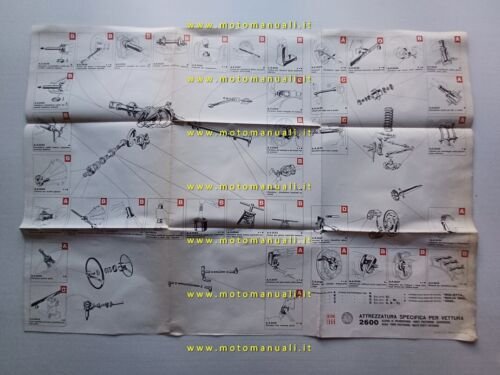 Alfa Romeo 2600-Giulietta-Giulia-2000 1966 attrezzi speciali manifesto originale