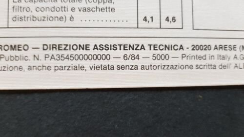 Alfa Romeo 33 1.5 4x4 Giardinetta 1984 varianti manuale uso …